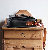 Pánske tašky - Pánska kožená taška *Black&Brown* - 15220781_