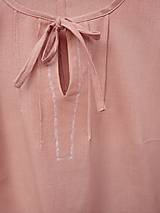 Nočná bielizeň - Dámska ľanová nočná košeľa (rôzne farby) - 15221604_