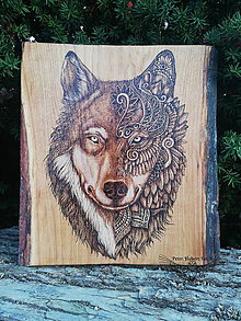 Obrazy - Vlk šaman - 15222157_