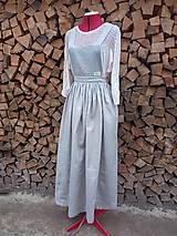 Sukne - Ľanová sukňa s trakmi (rôzne farby) - 15222462_