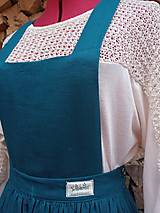 Sukne - Ľanová sukňa s trakmi (rôzne farby) - 15222465_