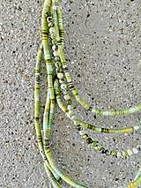 Náhrdelníky - Zelený lanový náhrdelník s minerálom chryzopras - 15222661_
