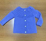 Detské oblečenie - Levanduľový svetrík pre bábätko - 15223537_