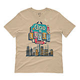Topy, tričká, tielka - Kresťanské tričko GOD IS LOVE - 15224046_