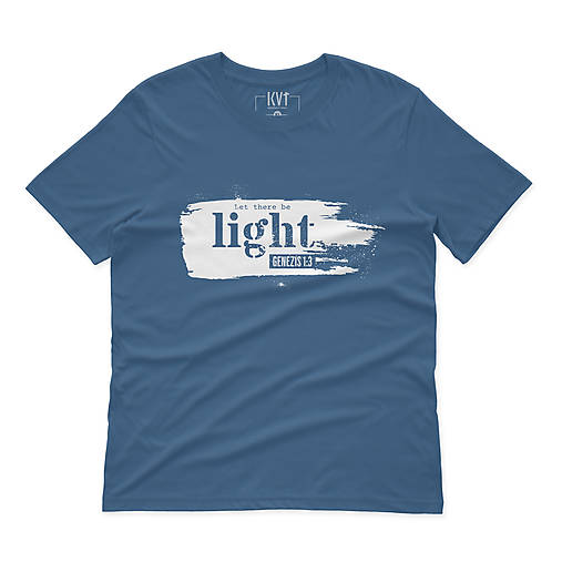  - Kresťanské tričko LIGHT (Denim) - 15224058_