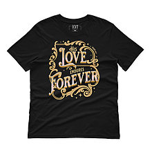 Topy, tričká, tielka - Kresťanské tričko HIS LOVE (Čierna) - 15224029_