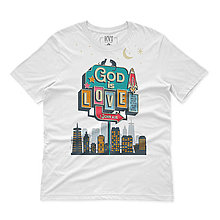 Topy, tričká, tielka - Kresťanské tričko GOD IS LOVE (Biela) - 15224045_