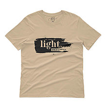 Topy, tričká, tielka - Kresťanské tričko LIGHT (Piesková) - 15224056_