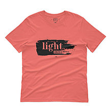 Topy, tričká, tielka - Kresťanské tričko LIGHT (Koralová) - 15224057_