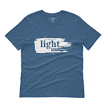 Topy, tričká, tielka - Kresťanské tričko LIGHT (Denim) - 15224058_