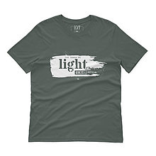 Topy, tričká, tielka - Kresťanské tričko LIGHT (Tmavá bridlica) - 15224059_