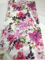 Úžitkový textil - dekoračný a kuchynský obrus kvety - 15224575_
