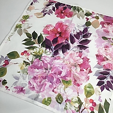 Úžitkový textil - dekoračný a kuchynský obrus kvety - 15224580_