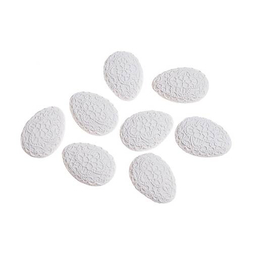 Polotovary - Polymérové vajíčko biele CAN8140 - 15225505_