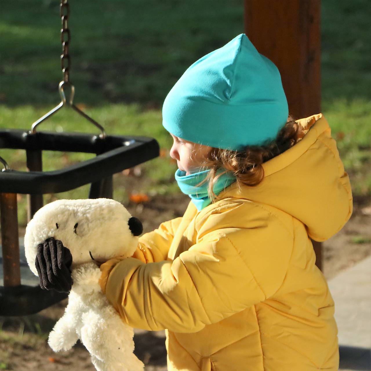 Tyrkysová čiapka, nákrčník alebo set