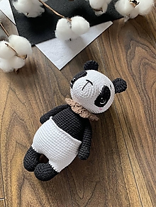 Hračky - medvedík - panda  Andy - 15228440_
