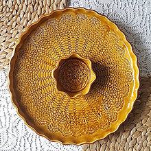 Nádoby - Iris Ochre keramický tanier - 15227995_