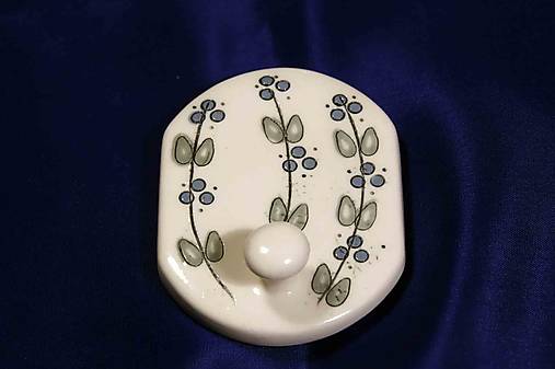 Nábytok - Ručně vyráběný porcelánový UNI věšáček (trojtečka list) - 15227531_