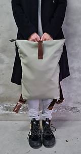 Batohy - SAGE LIGHT kožený ruksak - 15230054_