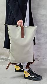 Batohy - SAGE LIGHT kožený ruksak - 15230057_