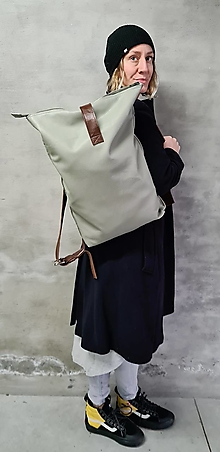 Batohy - SAGE LIGHT kožený ruksak - 15230059_