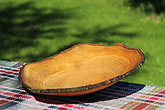Nádoby - Veľká miska s kôrou z čerešňového dreva - 15229630_