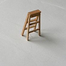 Polotovary - Drevený rebrík mini /5,5x2,5cm/ - 15228868_