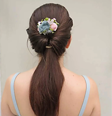 Ozdoby do vlasov - Kvetinový hrebienok ''Georga'' - 15231899_
