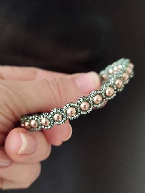 Náramky - Náramok Swarovski perly  - 15231385_