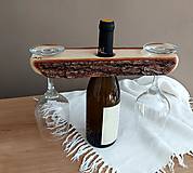 Príbory, varešky, pomôcky - Držiak na víno a vínové poháre - 15231396_