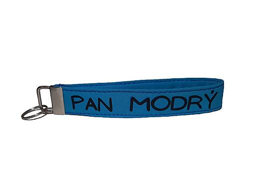Kľúčenky - Kľúčenka - text na požiadanie (Modrá) - 15232646_