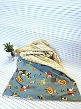 Detský textil - Detská deka s výplňou "Líška nr. 3" - 15233287_