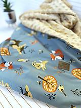 Detský textil - Detská deka s výplňou "Líška nr. 3" - 15233292_