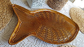 Nádoby - FishBone keramický tanier - 15232950_