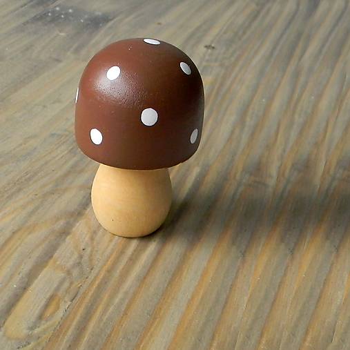 Polotovary - Drevený hríbik veľký /výška 6,5cm/ - 15233921_