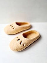 Ponožky, pančuchy, obuv - Vlnené papuče, 22 cm - 15235745_