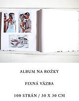Papiernictvo - Fotoalbum (Klasický na rožky 100 strán 30x30cm (strany sú fixné)) - 15234572_