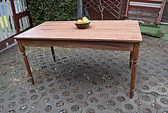 Nábytok - Drevený stôl ( jaseň, buk ), odtieň orech - 15235340_