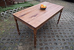 Nábytok - Drevený stôl ( jaseň, buk ), odtieň orech - 15235341_