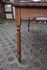 Nábytok - Drevený stôl ( jaseň, buk ), odtieň orech - 15235364_