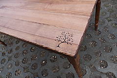 Nábytok - Drevený stôl ( jaseň, buk ), odtieň orech - 15235366_