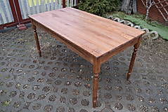 Nábytok - Drevený stôl ( jaseň, buk ), odtieň orech - 15235367_