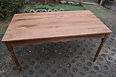 Nábytok - Drevený stôl ( jaseň, buk ), odtieň orech - 15235368_