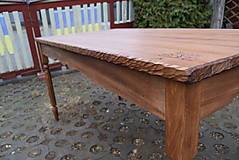 Nábytok - Drevený stôl ( jaseň, buk ), odtieň orech - 15235436_