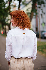 Blúzky a košele - Klasická biela košeľa - 15235962_