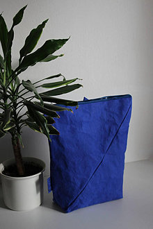 Batohy - Papírový batoh symetric simple // blue - 15236666_