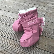 Detské oblečenie - Detské softshell topánočky - pink - 15240163_