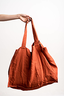 Nákupné tašky - Ľanová taška - Tote bag - 15239701_