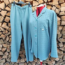 Nočná bielizeň - Dámske vyšívané mušelínové pyžamo (rôzne farby) - 15240221_