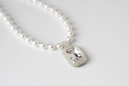 Svadobný perlový nárdelník Valentína